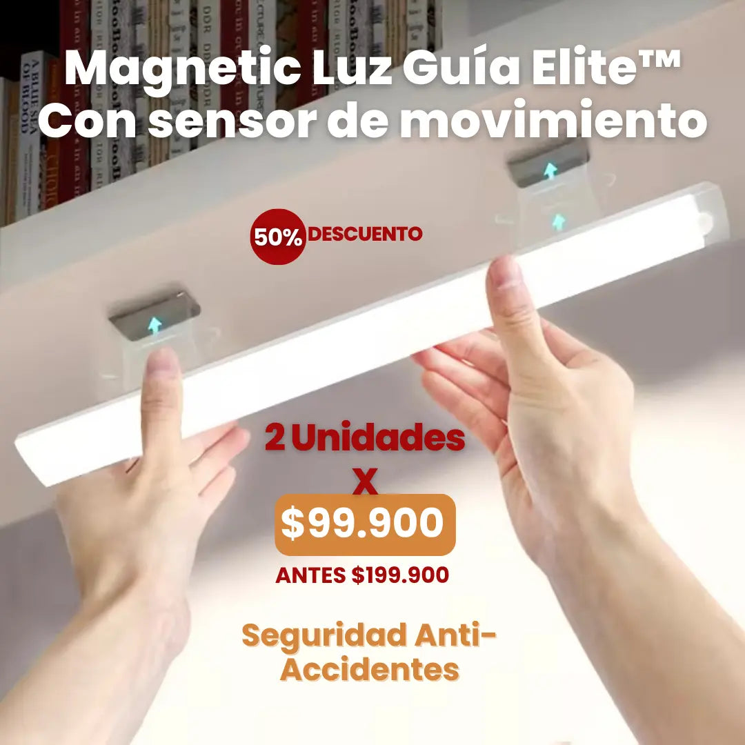 2 Magnetic Luz Guía Elite™- Con sensor de movimiento antiaccidentes