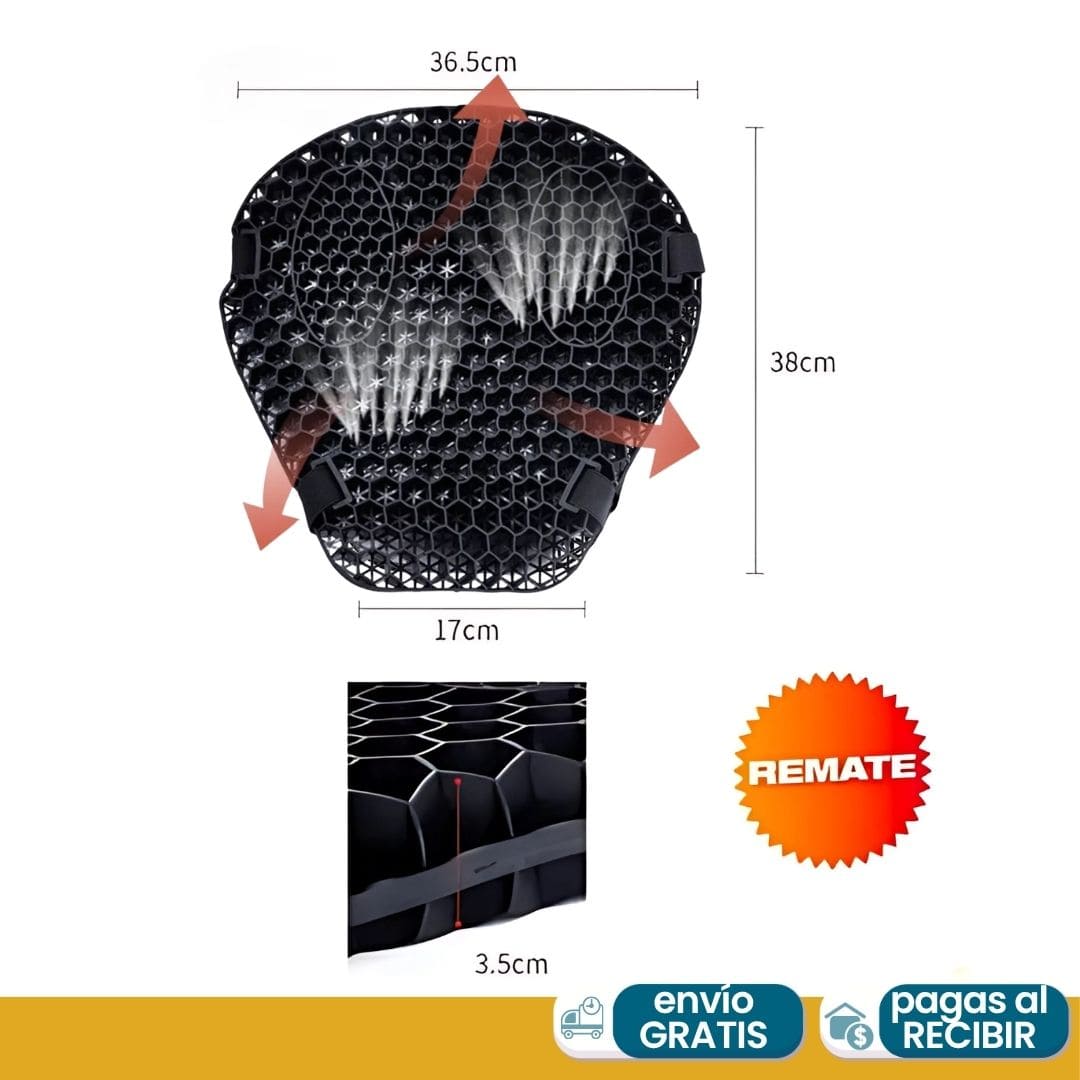 AirRide Max™ Cojín de Gel 🏍