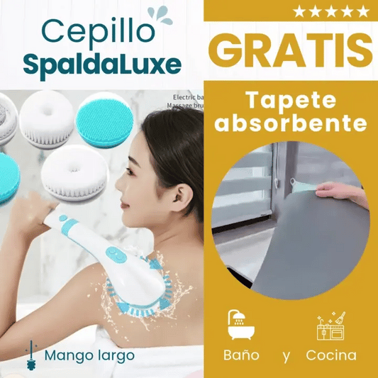 Cepillo SpaldaLuxe™ 🛀🏻 GRATIS Tapete Absorbente